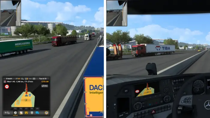 How to Hide Route Advisor in ETS2 - How to Hide Route Advisor in ETS2 (Dashboard & Screen) 3