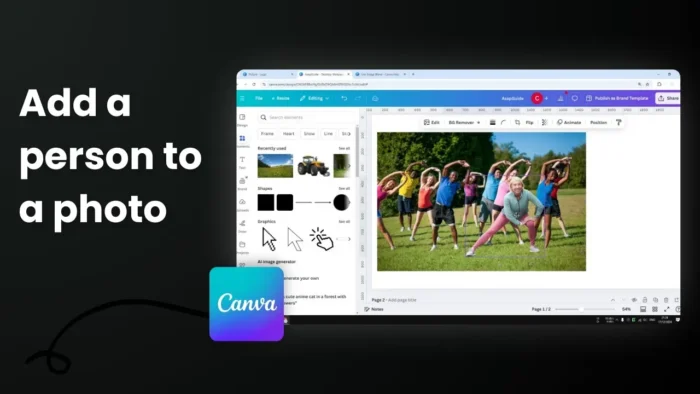 How to Add People From One Photo to Another in Canva
