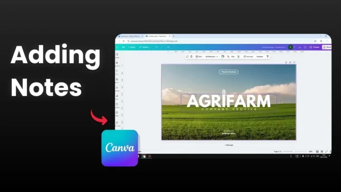 Quick Guide to Adding Notes in Canva