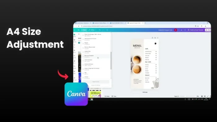 How to Change Any Design to A4 Size in Canva