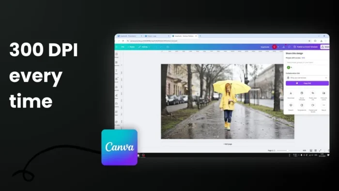 How to Export 300 DPI Images from Canva