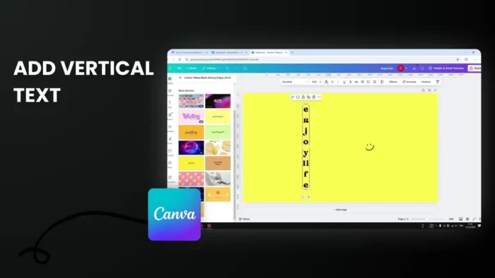 How to Create Vertical Text in Canva 3 Simple Ways