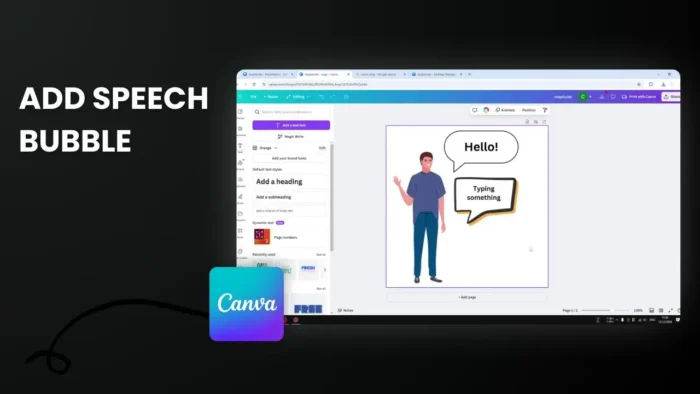 How to Add Speech Bubbles in Canva
