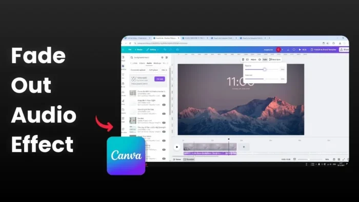 How to Add Fade In and Fade Out Effects to Audio in Canva