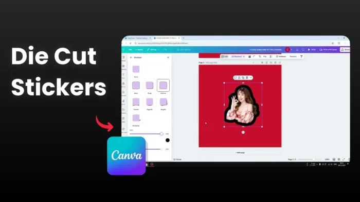 How to Create Easy Die Cut Stickers in Canva