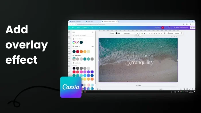 how to make a transparent overlay in canva - Make Text Stand Out With Transparent Overlay in Canva 3