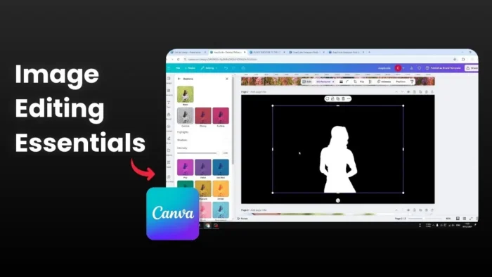 How to Create a White Silhouette Effect in Canva