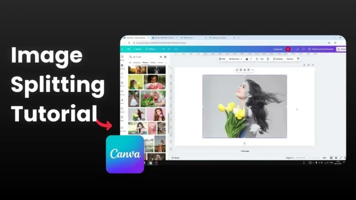 How to Create a Split Image Effect in Canva