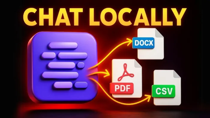 How to Chat with a Document Without Internet