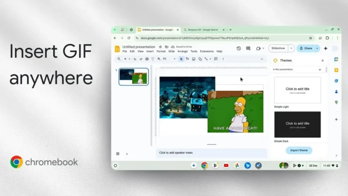 How to Insert GIF Animation in Chromebook