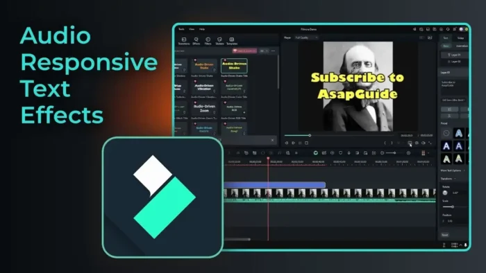 How to Make Text Effect Respond to Audio in Filmora