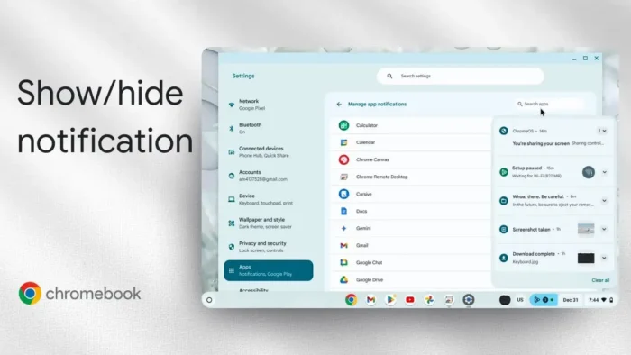 How to Manage Notifications on Chromebook