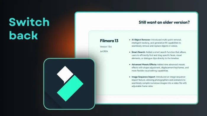 How to Revert Filmora to Previous Version