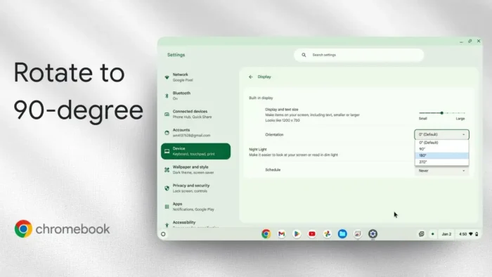 how to rotate screen on chromebook laptop and tablet - How to Rotate Screen on Chromebook Laptop and Tablet 3